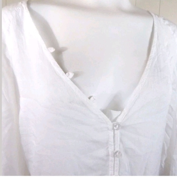 Young Fabulous & Broke Button Down V-Neck Top - Picture 2 of 5